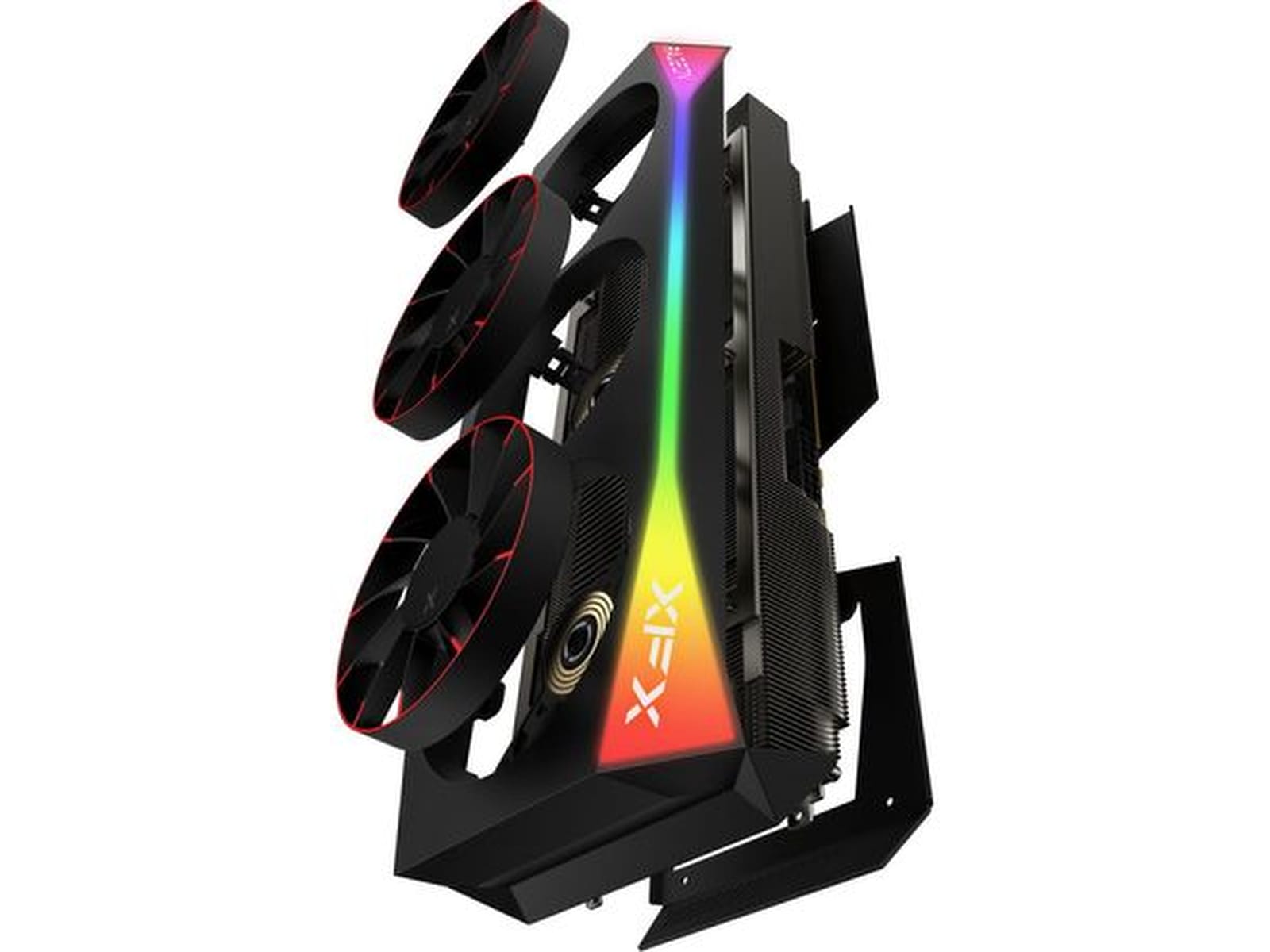 XFX Mercury AMD Radeon RX 9070 XT OC Magnetic Air RGB (svart) Grafikkort