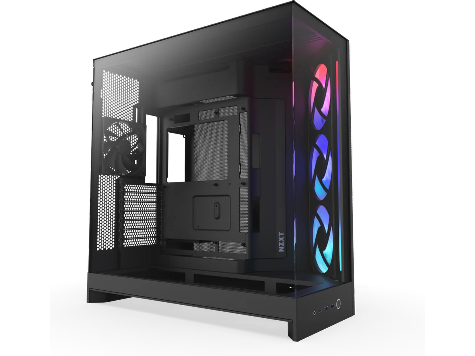 NZXT H9 Flow RGB Mid Tower (svart) Midi tower