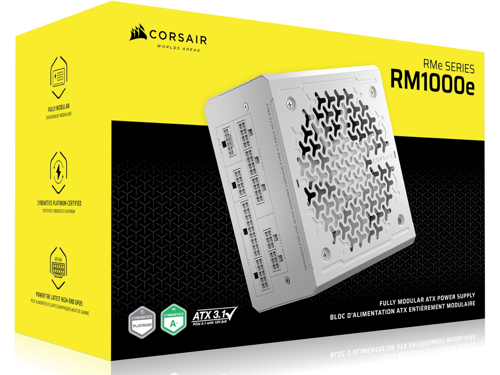 Corsair RMe Series RM1000e PSU (vit) Nätaggregat