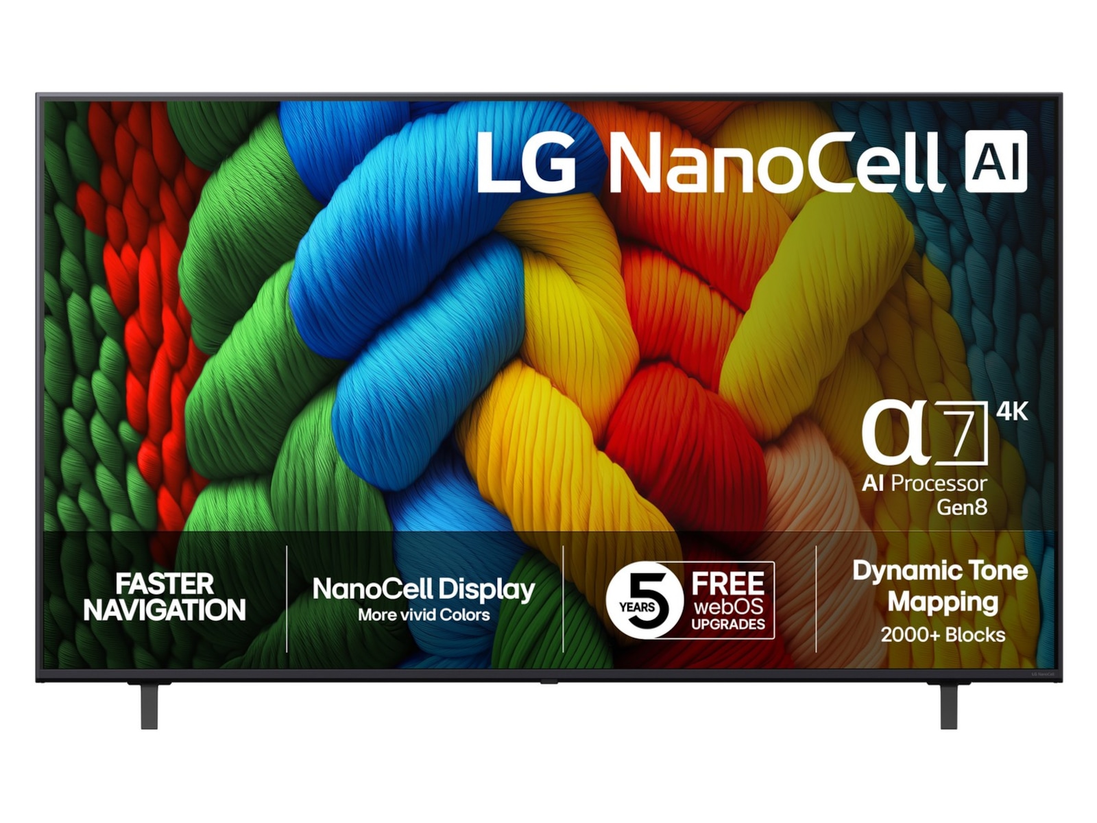 LG 75" NANO80 AI 4K NanoCell Smart TV (2025) 70 - 79 tums TV