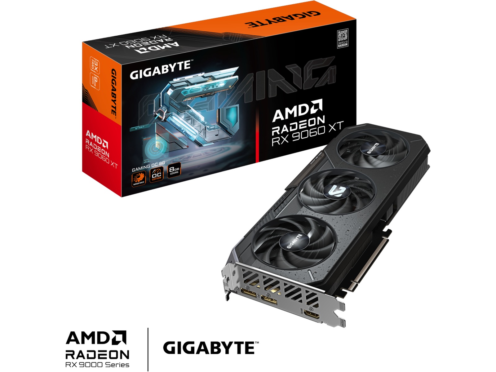Gigabyte Radeon RX 9060 XT Gaming OC Grafikkort