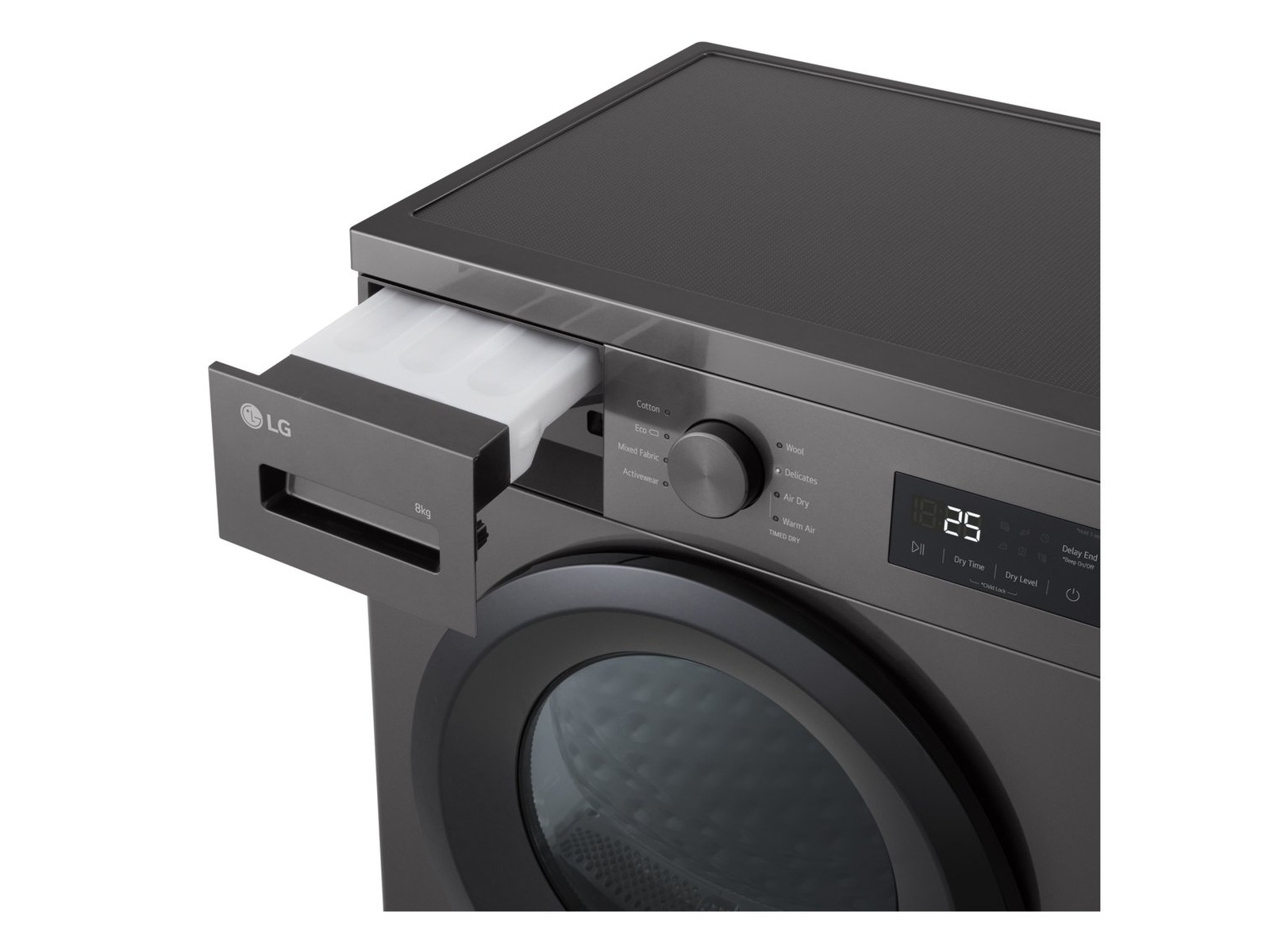 LG RHA1008NDK torktumlare (Dark silver) Torktumlare