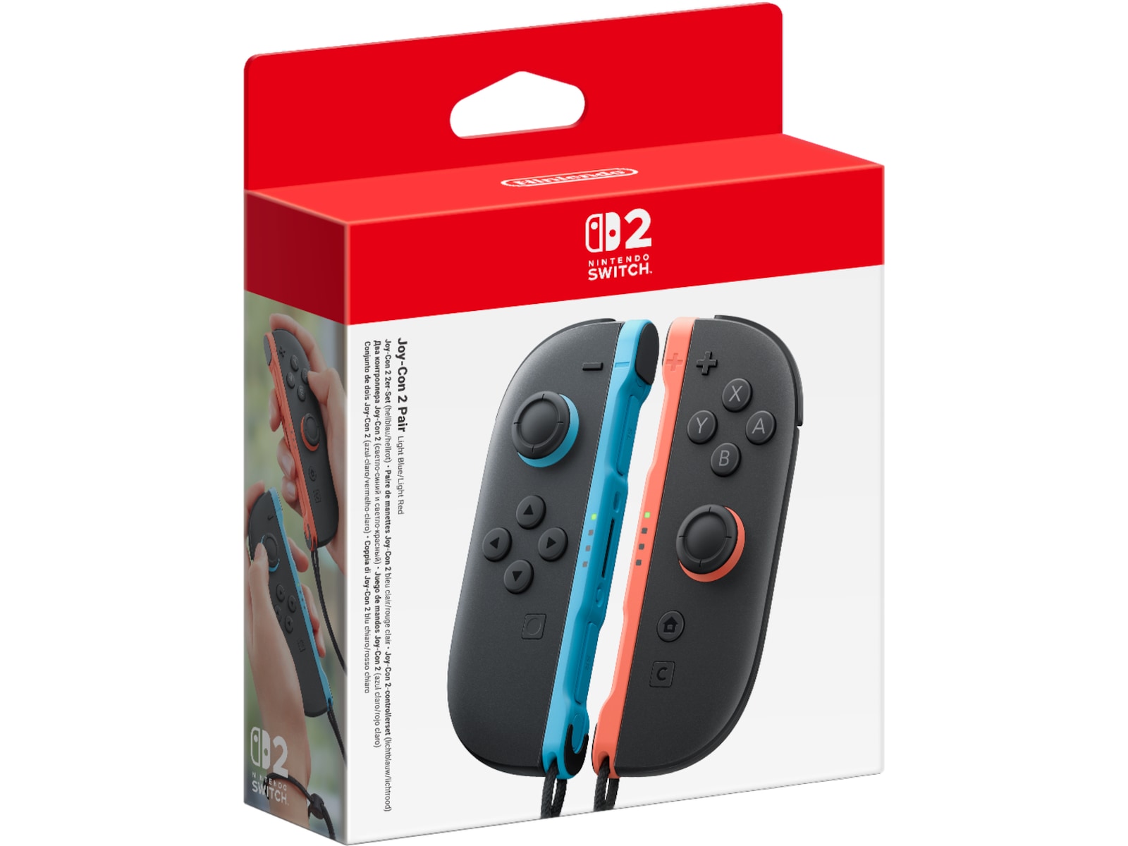 Nintendo Switch 2 Joy-Con 2 Controller (Light Blue/Light Red) Tillbehör till spelkonsoler