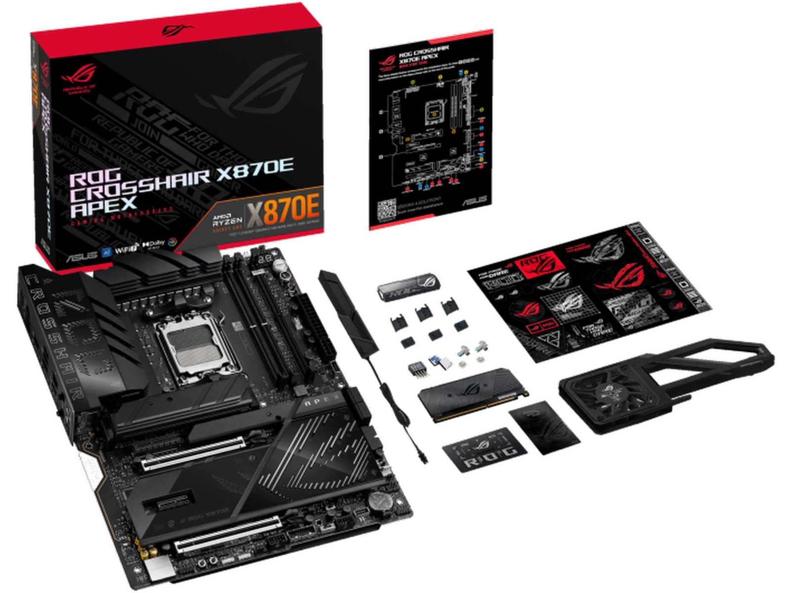 ASUS ROG CROSSHAIR X870E APEX Moderkort AMD Socket