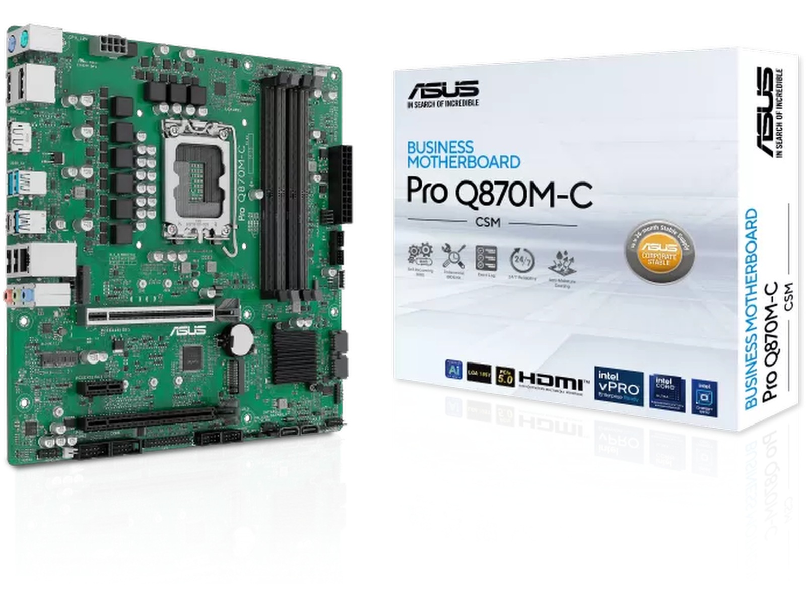 ASUS Pro Q870M-C-CSM Moderkort Intel Socket
