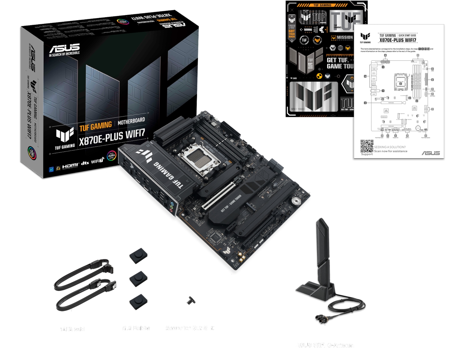 Asus TUF Gaming X870E-PLUS WIFI7 Moderkort AMD Socket