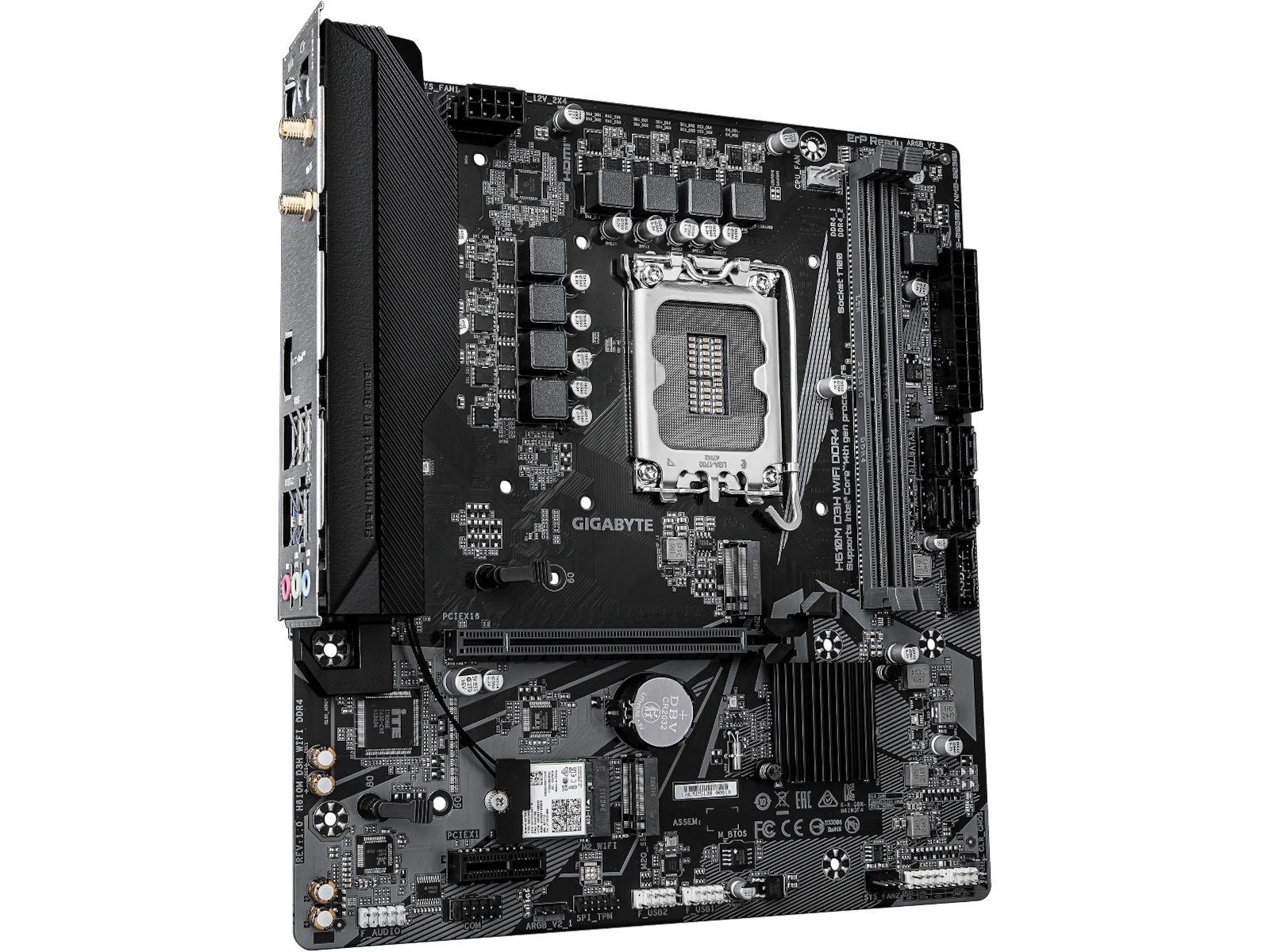 Gigabyte H610M D3H DDR4 WIFI Moderkort Intel Socket
