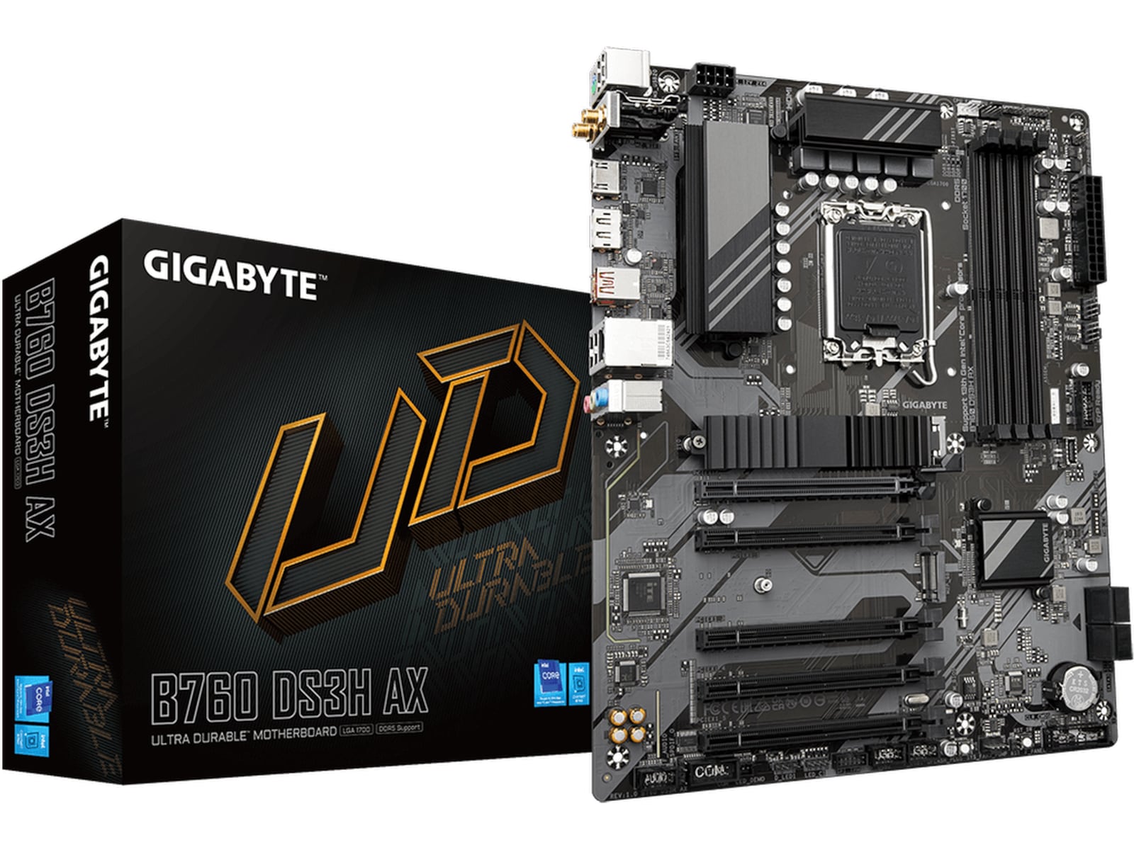 Gigabyte B760 DS3H AX Moderkort Intel Socket