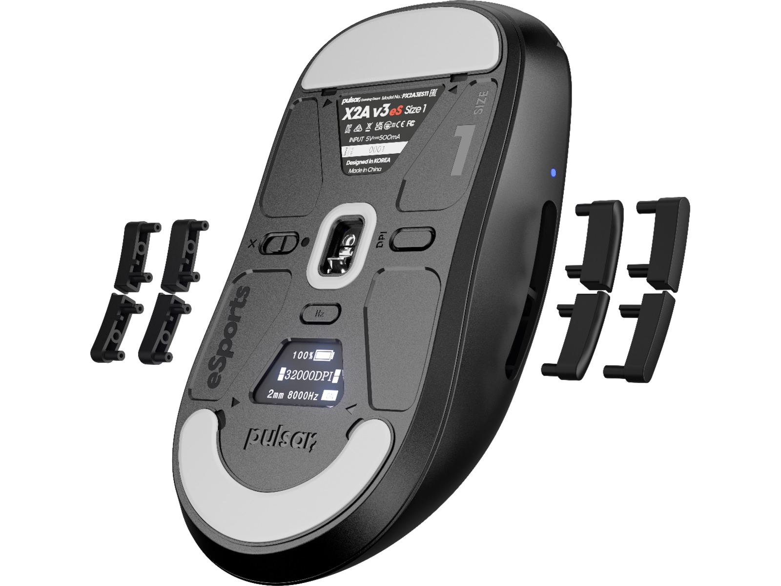 Pulsar X2A v3 eS Mini Trådlös Gamingmus (svart) Gamingmus