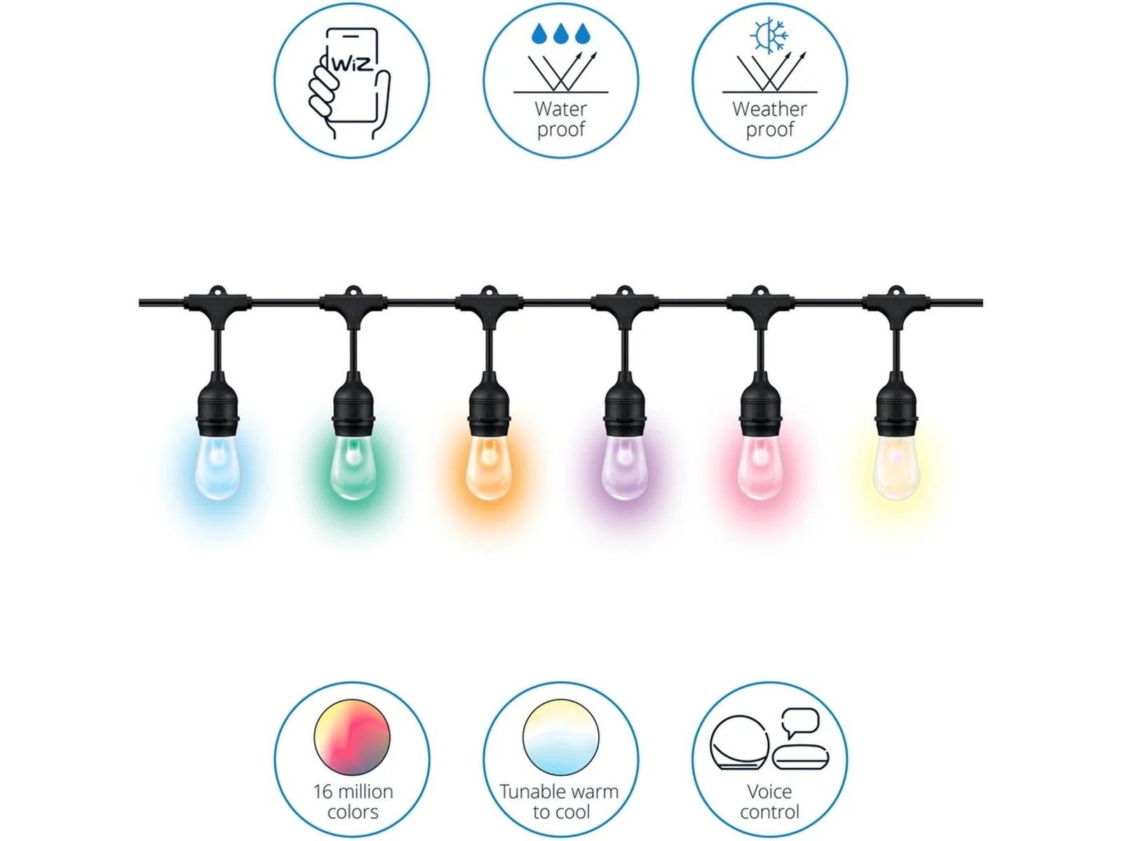 WiZ ljusslinga 14,8 m LED-lampor & glödlampor