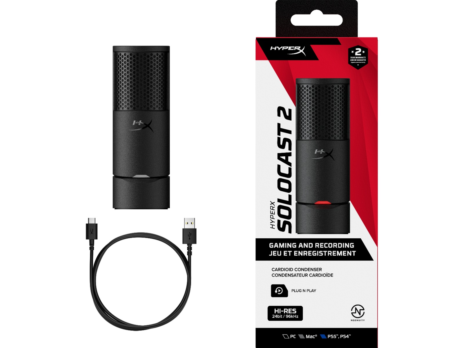 HyperX Solocast 2 USB-mikrofon Mikrofon