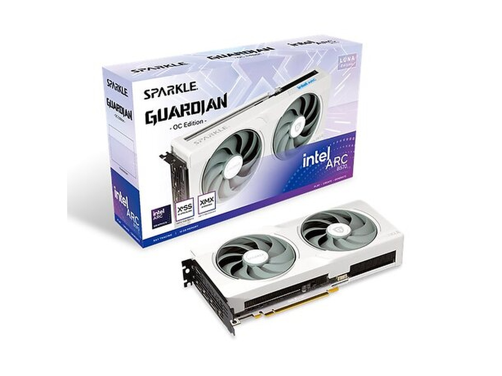Sparkle Intel Arc B570 GUARDIAN Luna OC -B-Grade Demo grafikkort