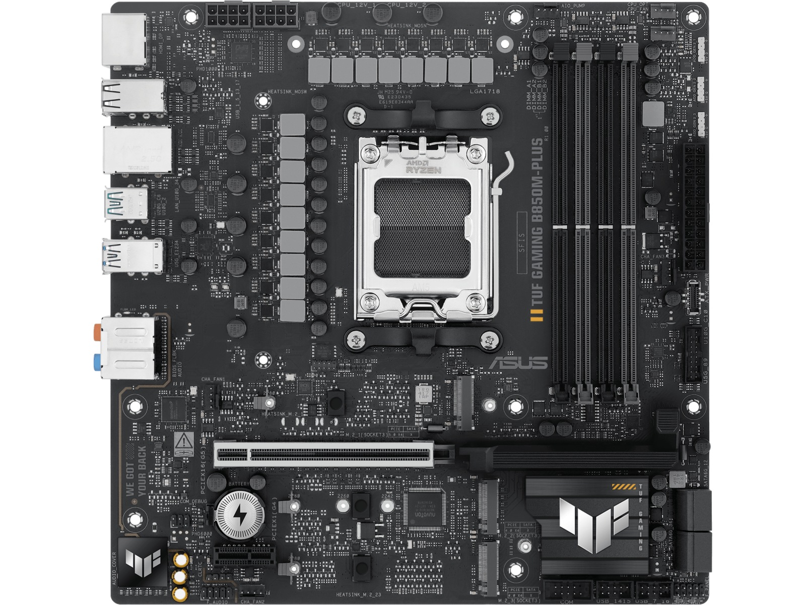 ASUS TUF GAMING B850M-PLUS Moderkort -B-Grade Demo moderkort