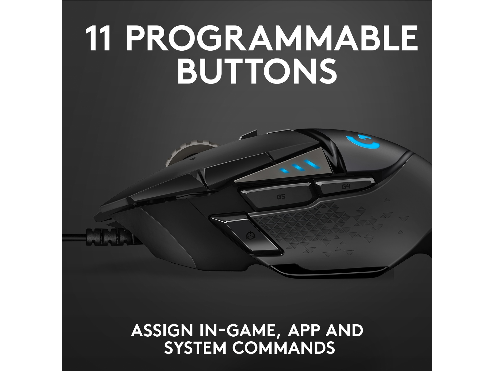 Logitech G502 HERO Gamingmus (svart) Gamingmus