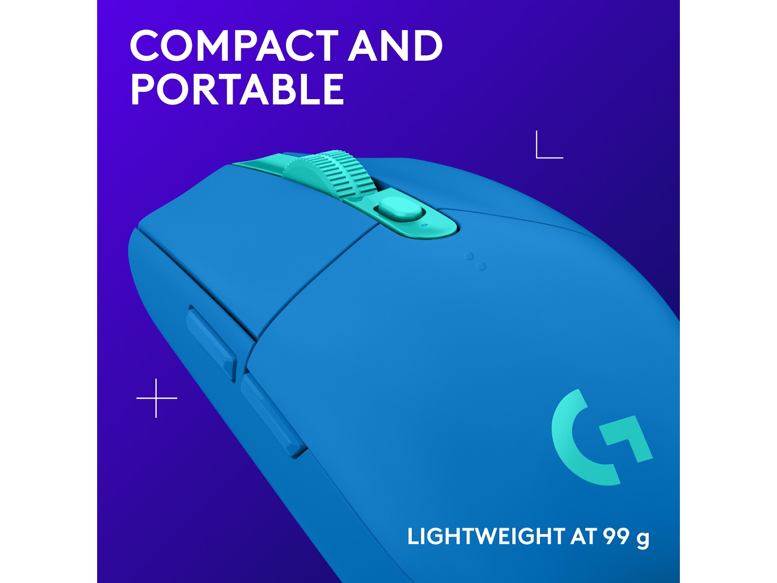 Logitech G305 LIGHTSPEED Trådlös Gamingmus (blå) Gamingmus