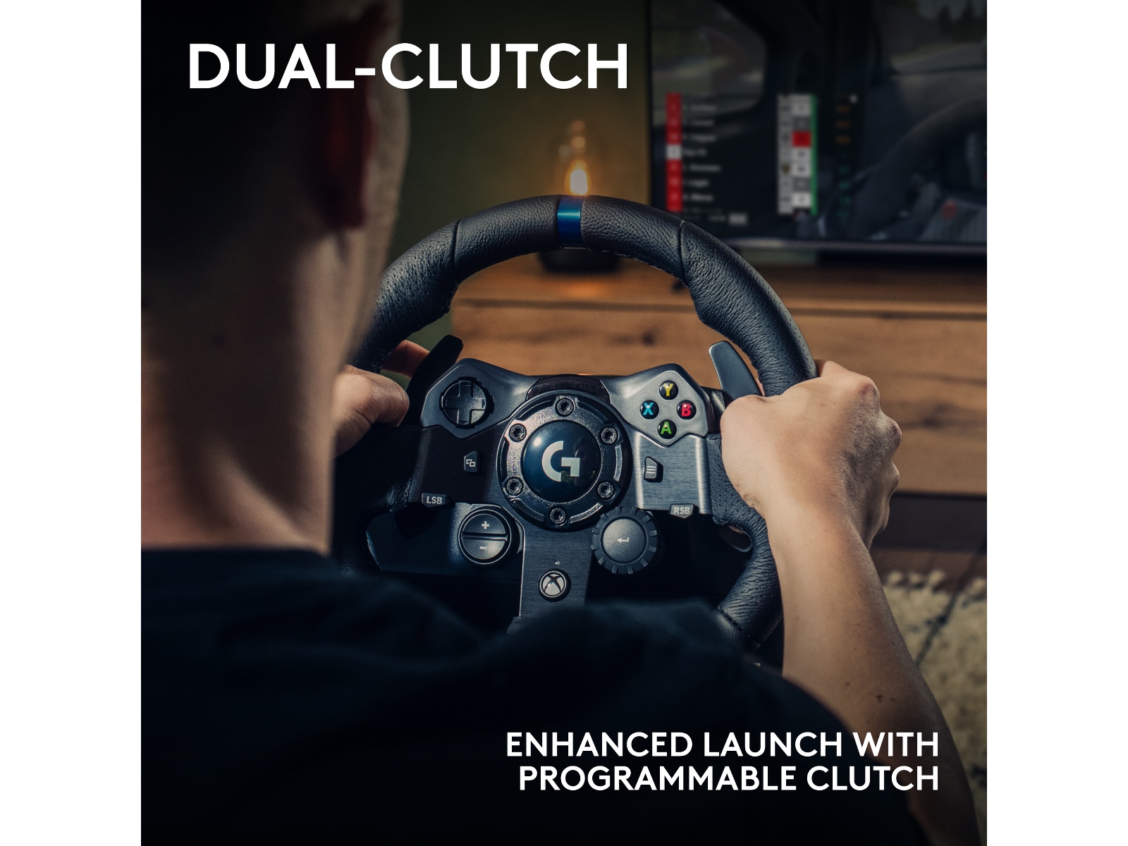 Logitech G923 Driving Force Racing XBX/XBS/XB1 Ratt och pedaler