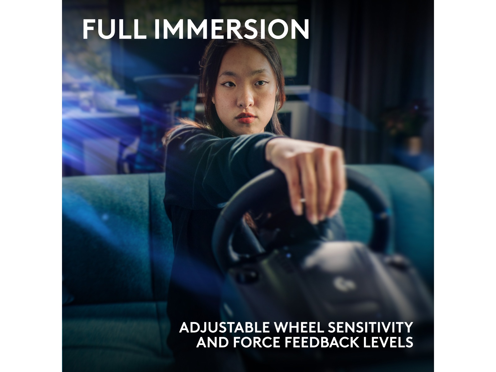 Logitech G923 Driving Force Racing XBX/XBS/XB1 Ratt och pedaler