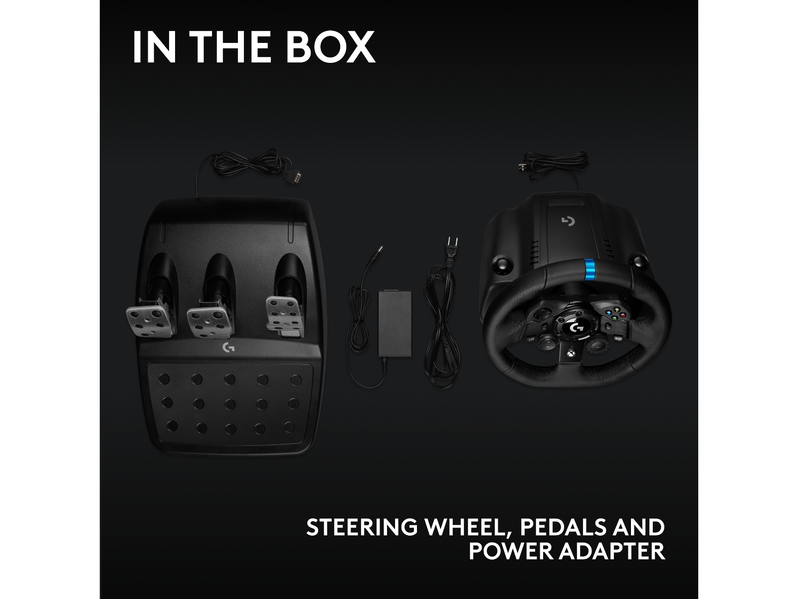 Logitech G923 Driving Force Racing XBX/XBS/XB1 Ratt och pedaler