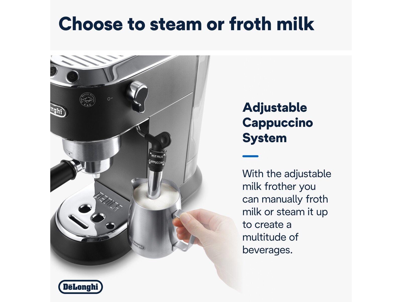 DeLonghi Dedica Style EC685.BK Manuell espressomaskin (svart) Espressomaskiner