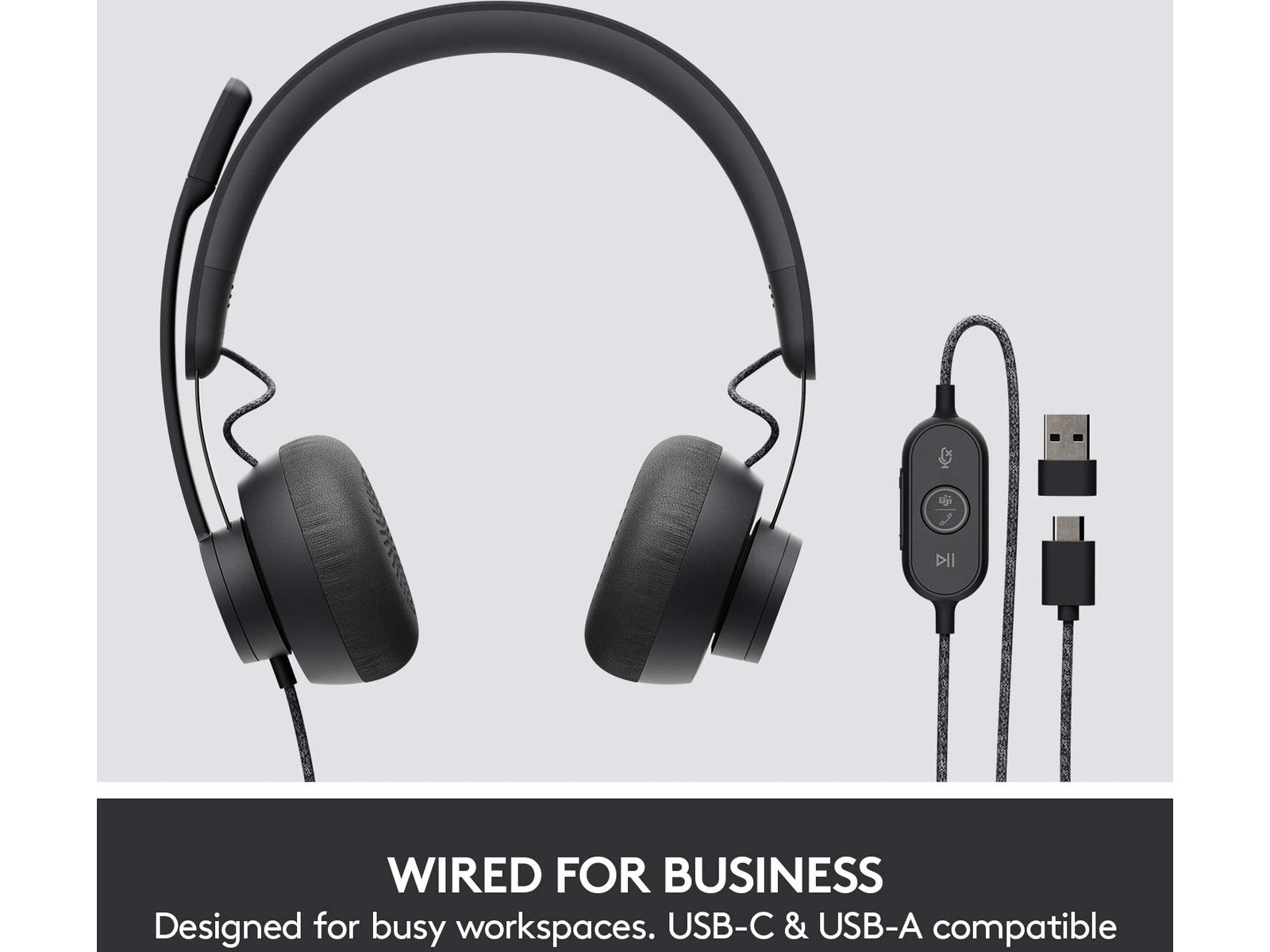 Logitech Zone Wired headset Graphite Headset
