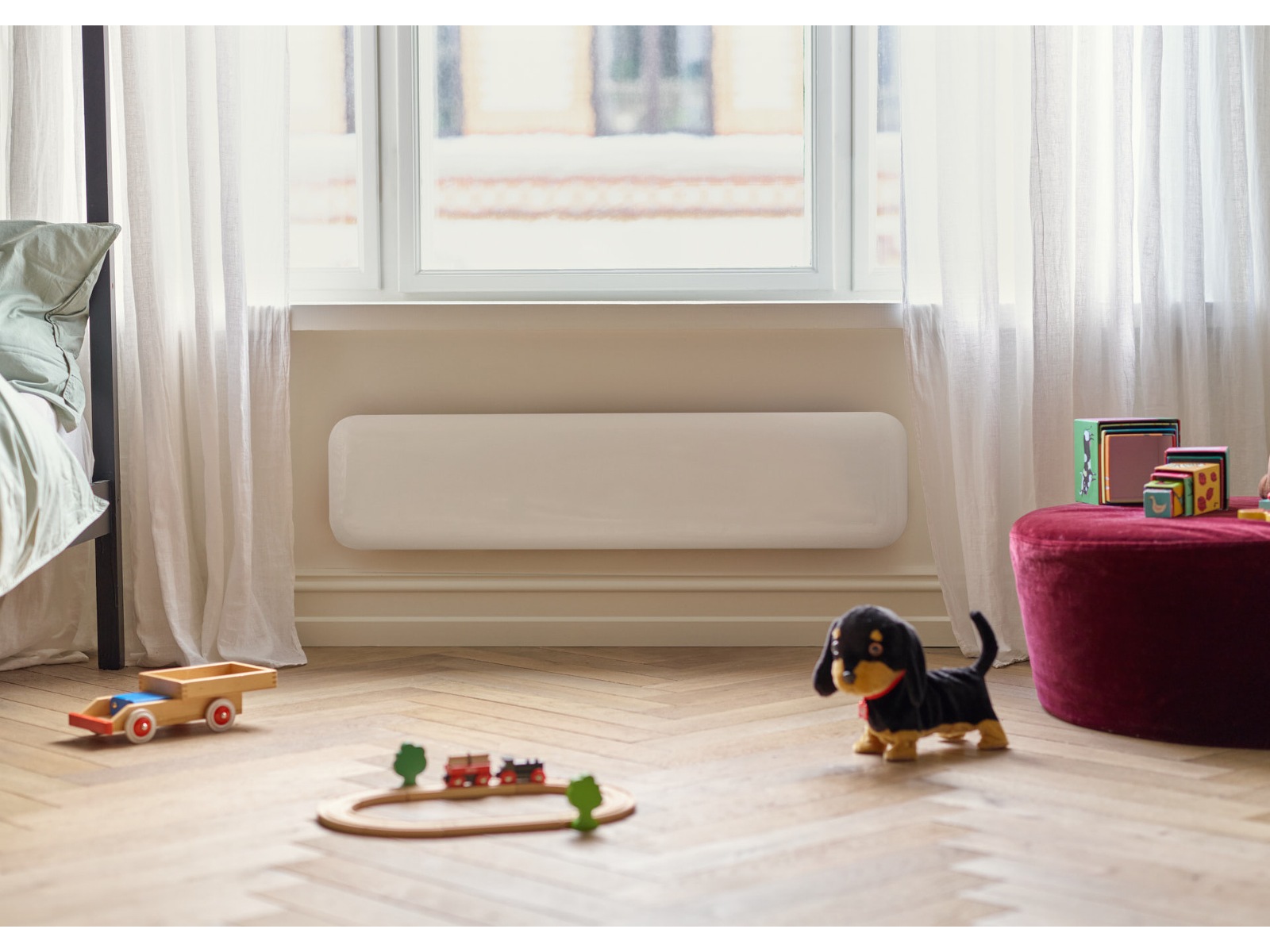 Mill Invisible Panelelement 850W (vit) Panelelement