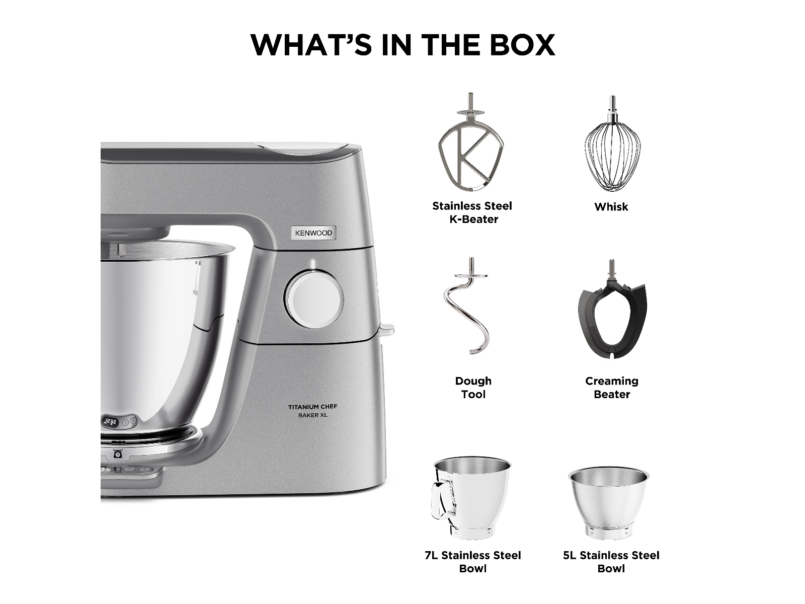 Kenwood Titanium Chef Baker XL köksmaskin Köksmaskiner