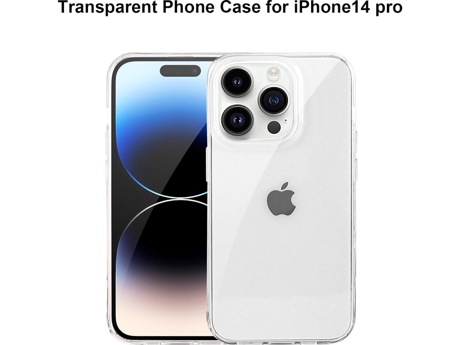 iiglo iPhone 15 Pro / 14 Pro Silikonskal (transparent) Mobilskal