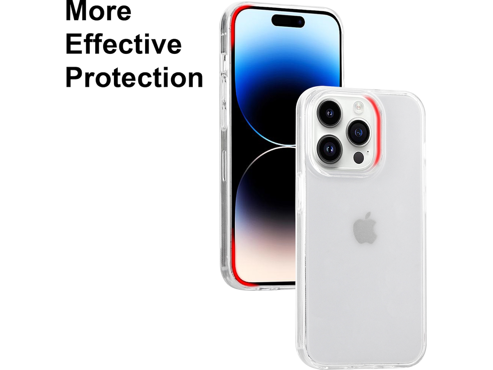 iiglo iPhone 15 Pro / 14 Pro Silikonskal (transparent) Mobilskal