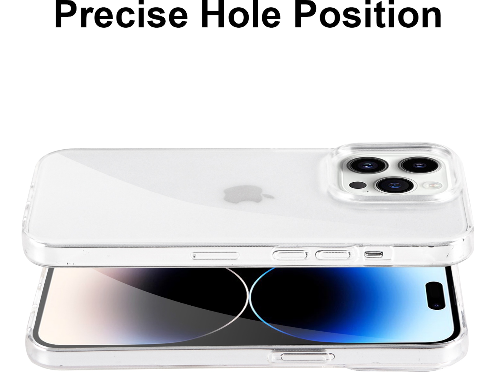 iiglo iPhone 15 Pro / 14 Pro Silikonskal (transparent) Mobilskal