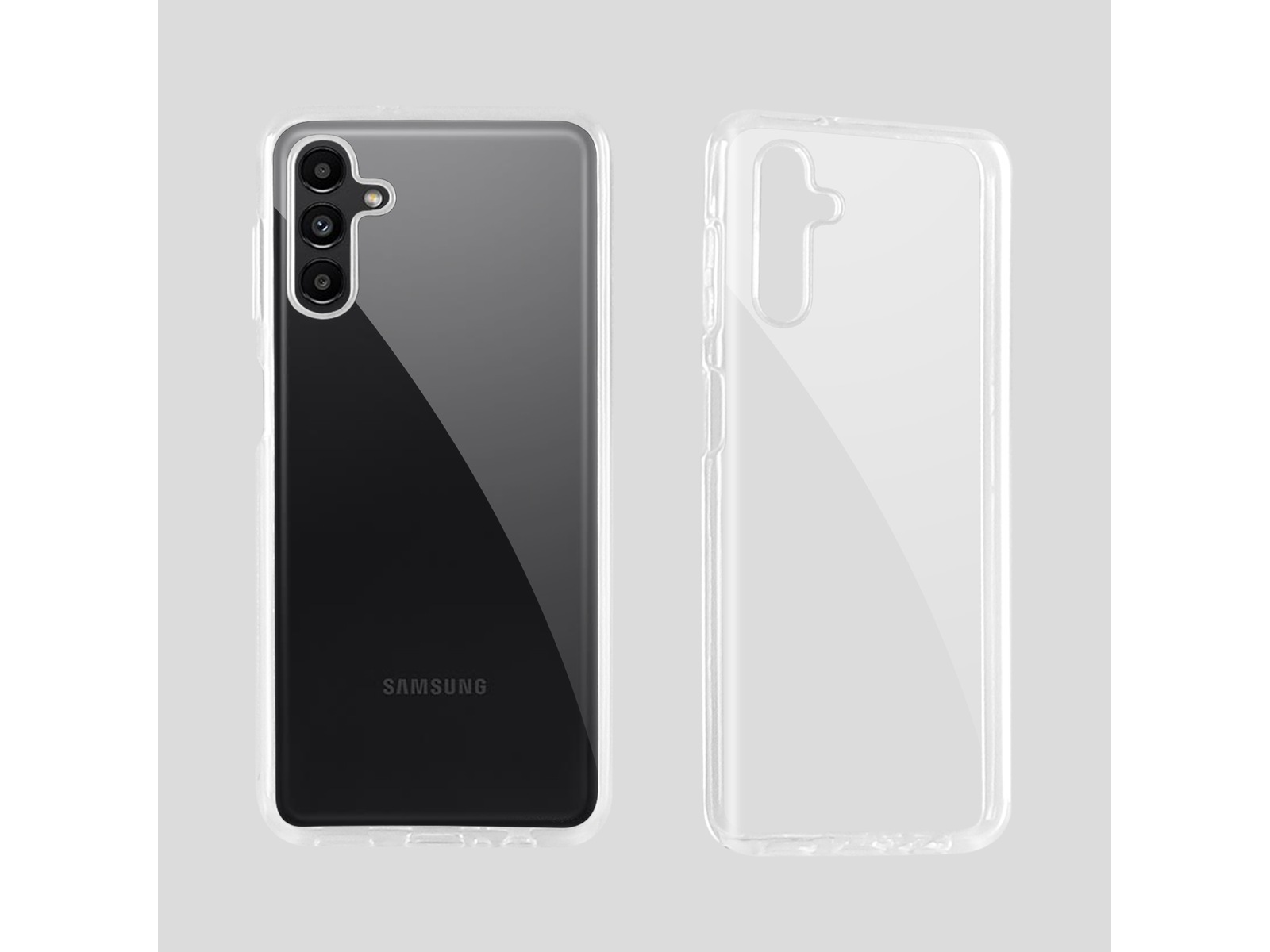 iiglo Galaxy A13 5G / A04S Silikonskal (transparent) Mobilskal
