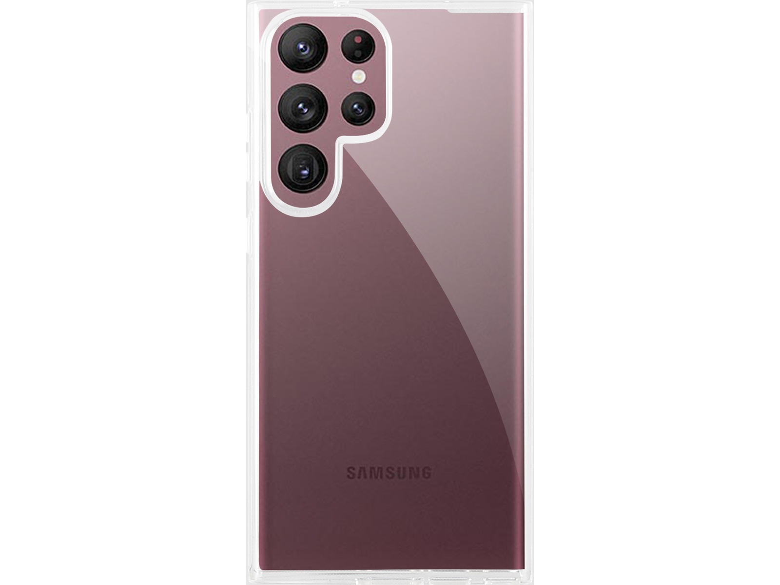 iiglo Galaxy S23 Ultra Silikonskydd (transparent) Mobilskal