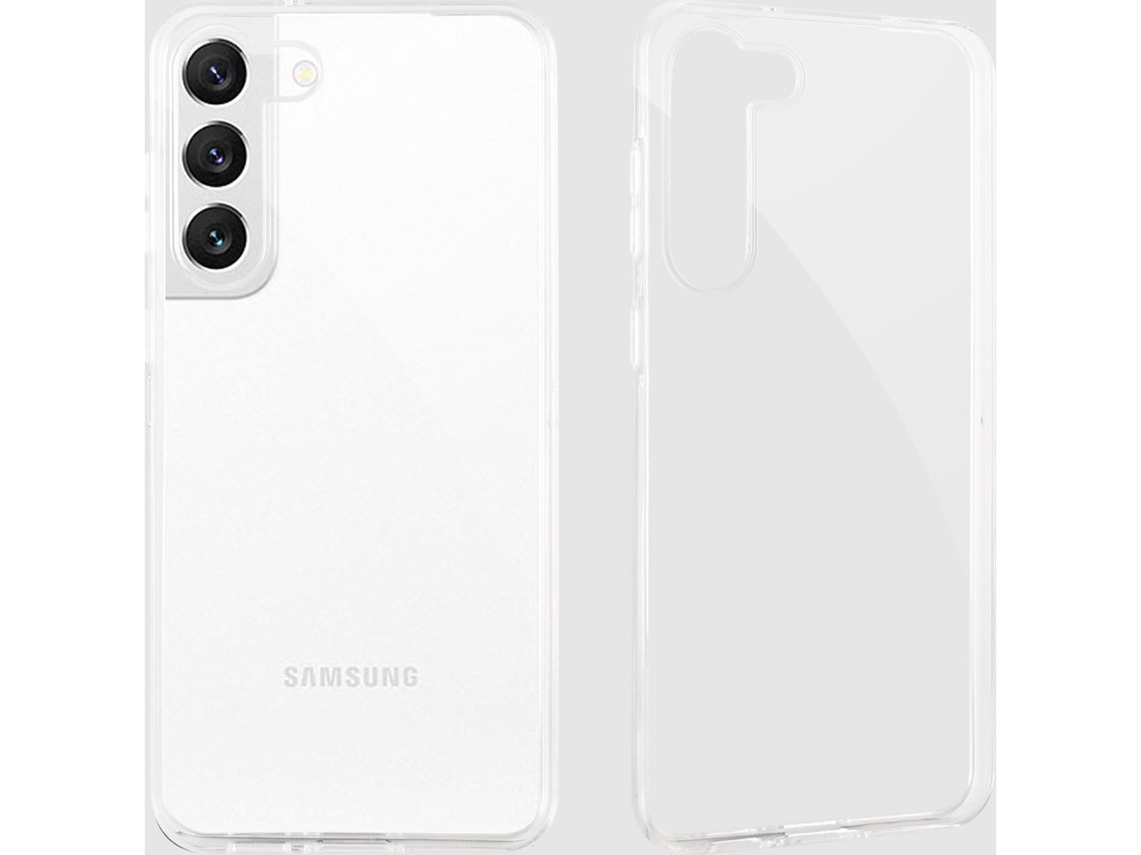 iiglo Galaxy S23 Silikonskydd (transparent) Mobilskal