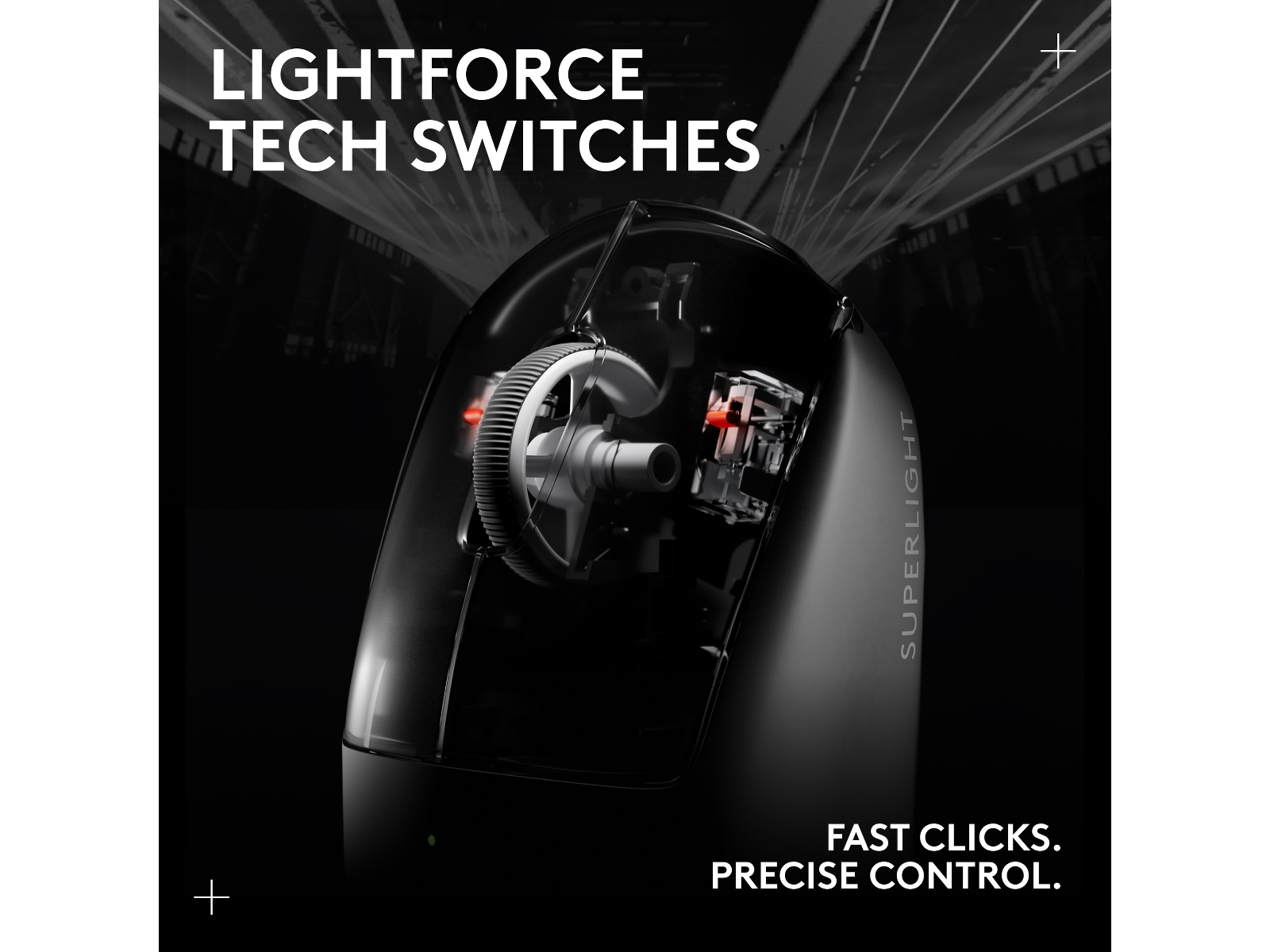 Logitech G Pro X Superlight 2 Lightspeed Trådlös Gamingmus (vit) Gamingmus