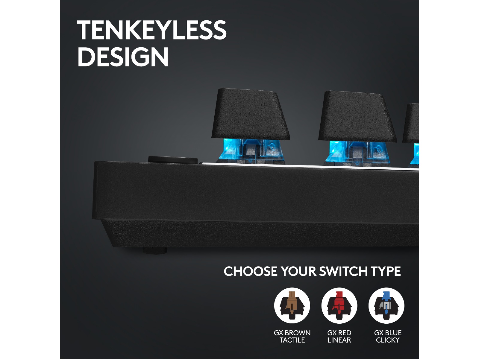 Logitech G Pro X TKL Lightspeed Trådlöst Gamingtangentbord (svart) Gamingtangentbord