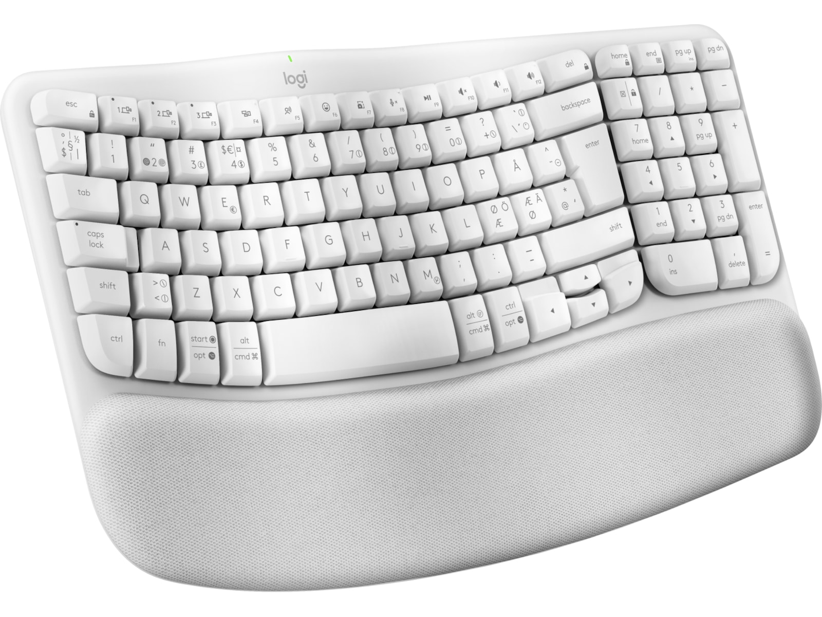 Logitech Wave Keys trådlöst tangentbord (off-white) Tangentbord