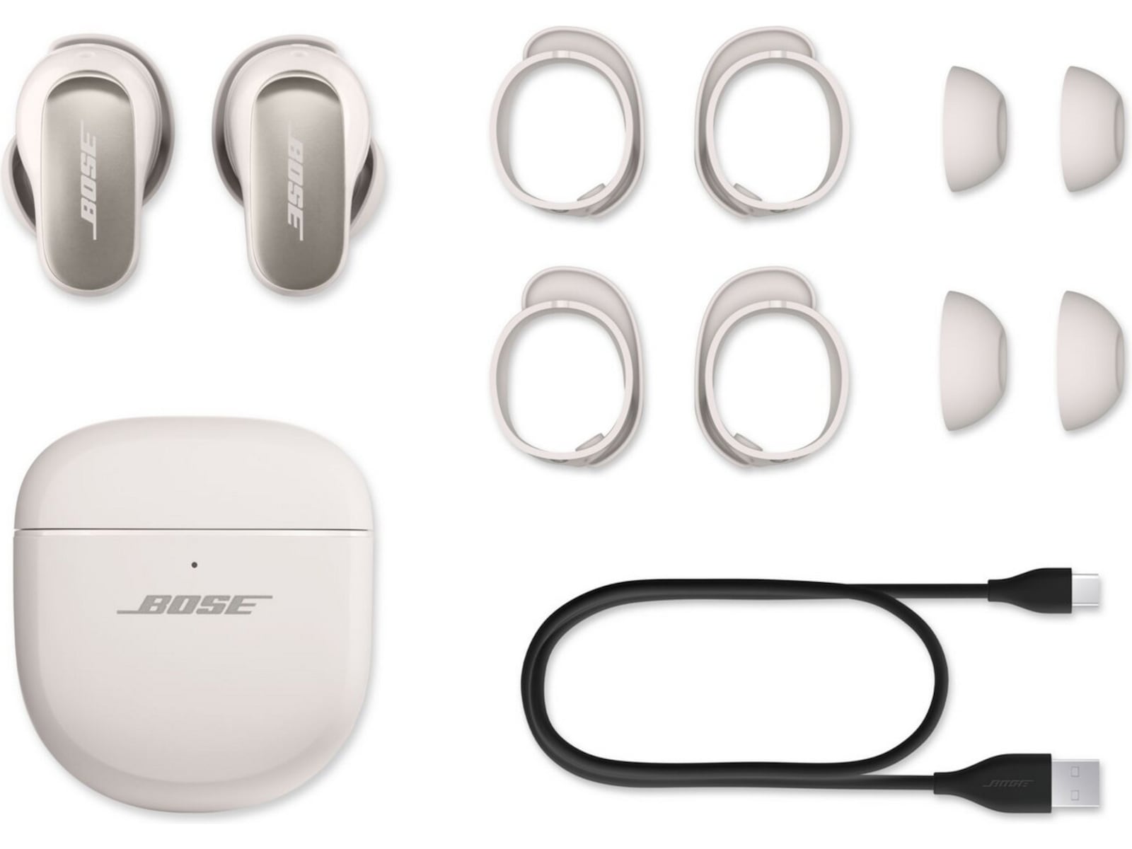 Bose QuietComfort Ultra Earbuds trådlösa hörlurar, In-Ear (vit) In-ear hörlurar