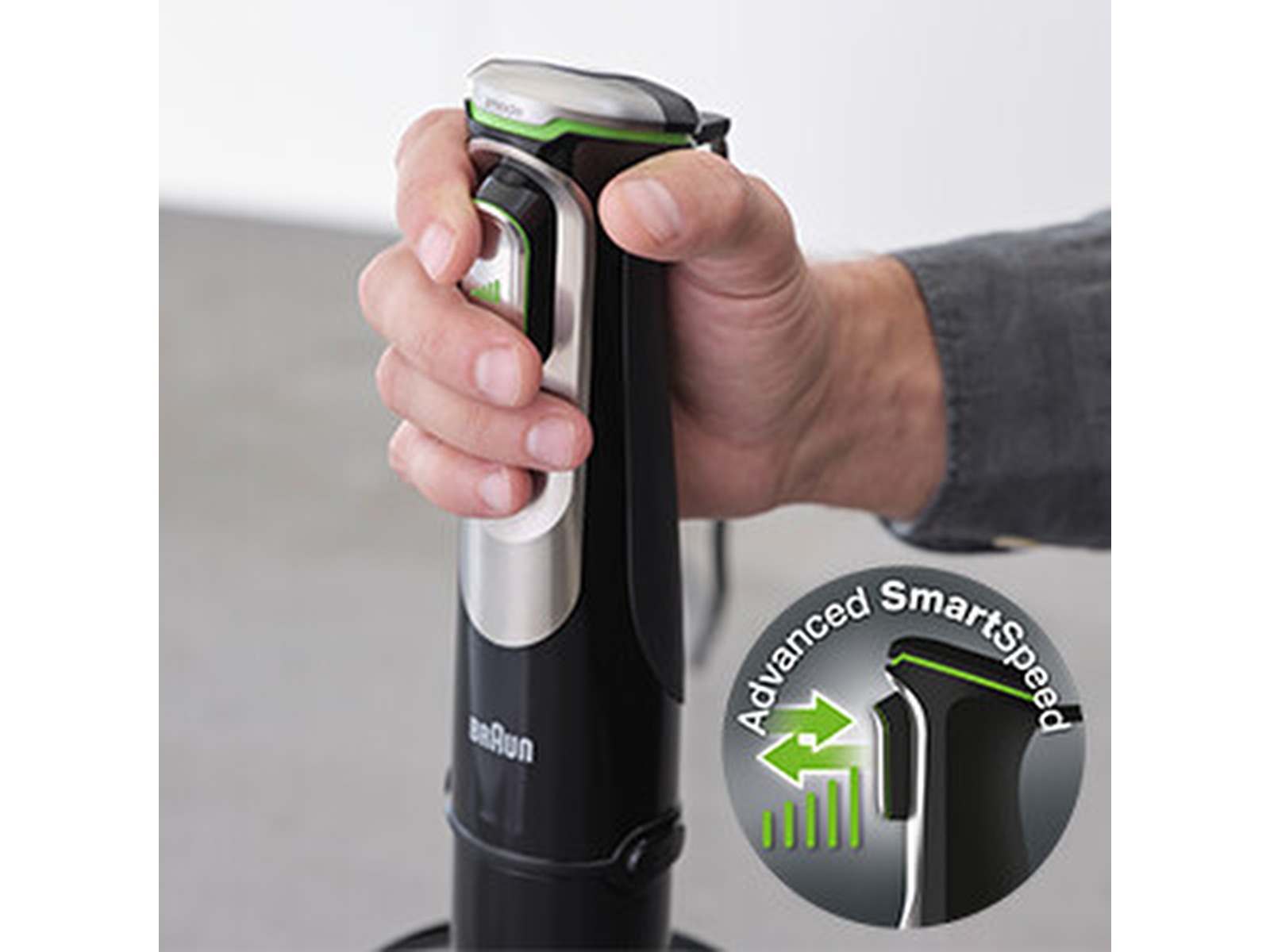 Braun MultiQuick 9 stavmixer MQ 9138X (svart/stål) Stavmixers & elvispar