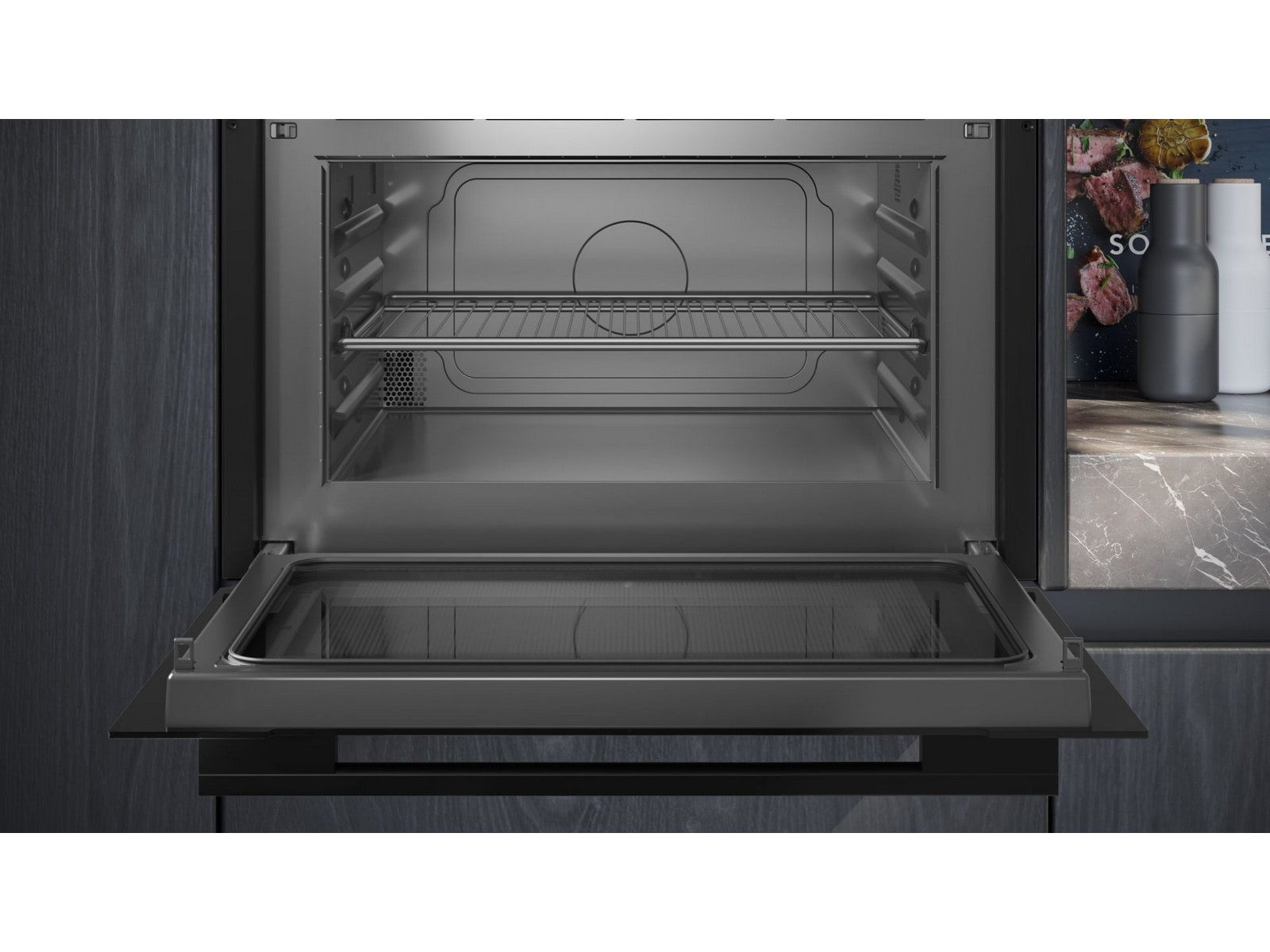 Siemens iQ700 CE732GXB1 mikrovågsugn (svart) Mikrovågsugn