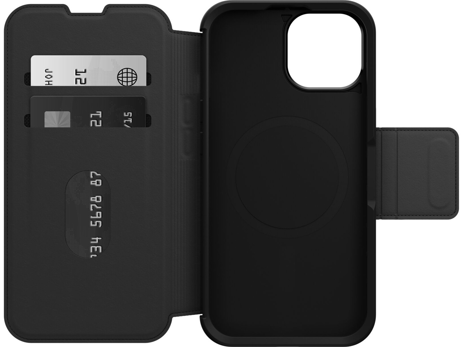 OtterBox iPhone 15 Strada Plånboksfodral (svart) Mobilskal