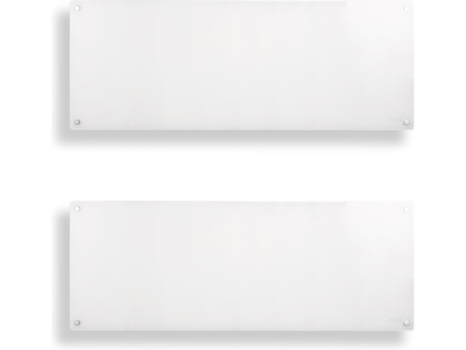 Mill Glas Panelelement 1300W (vit) 2-pack Panelelement