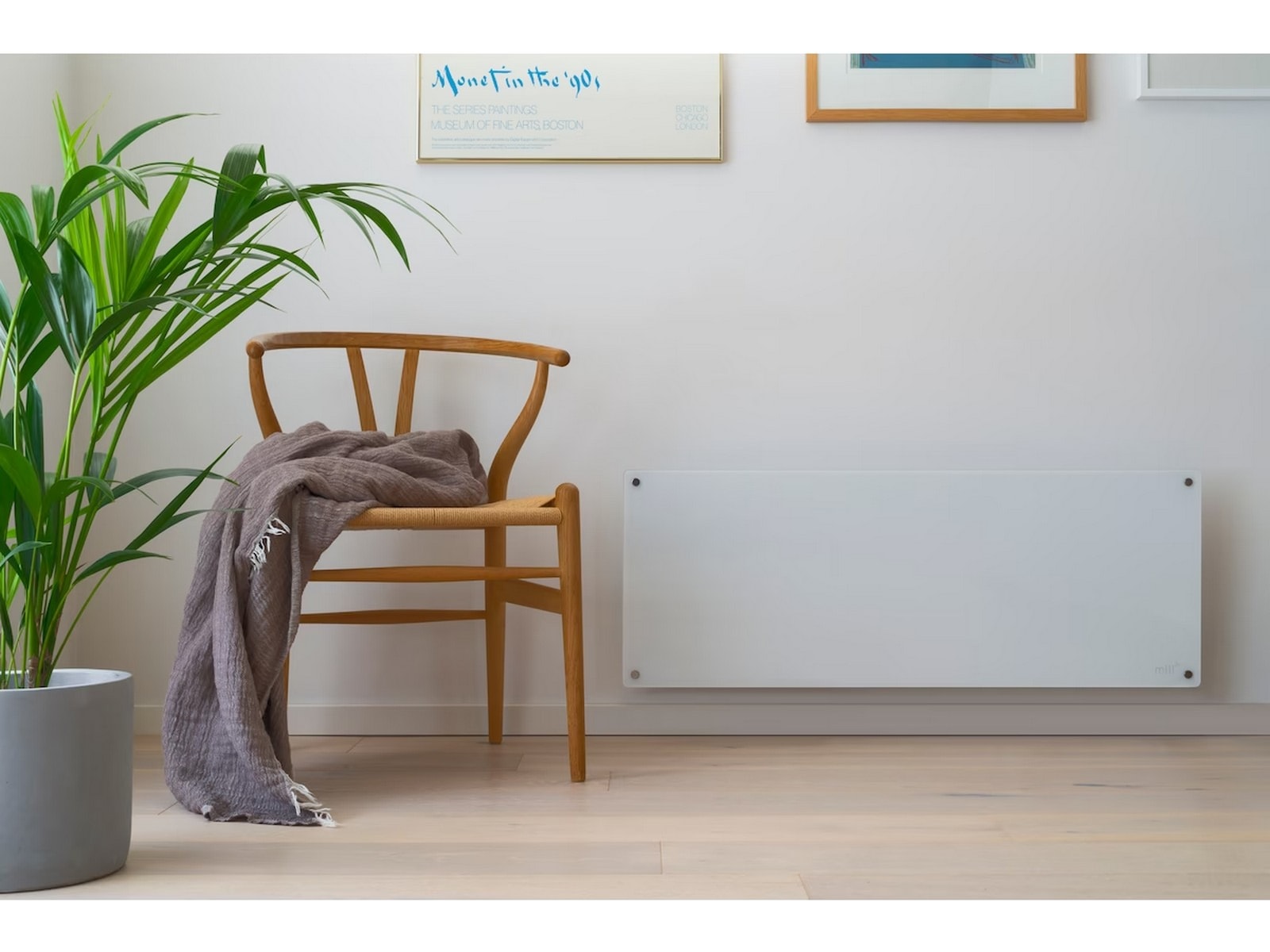 Mill Glas Panelelement 1300W (vit) 2-pack Panelelement