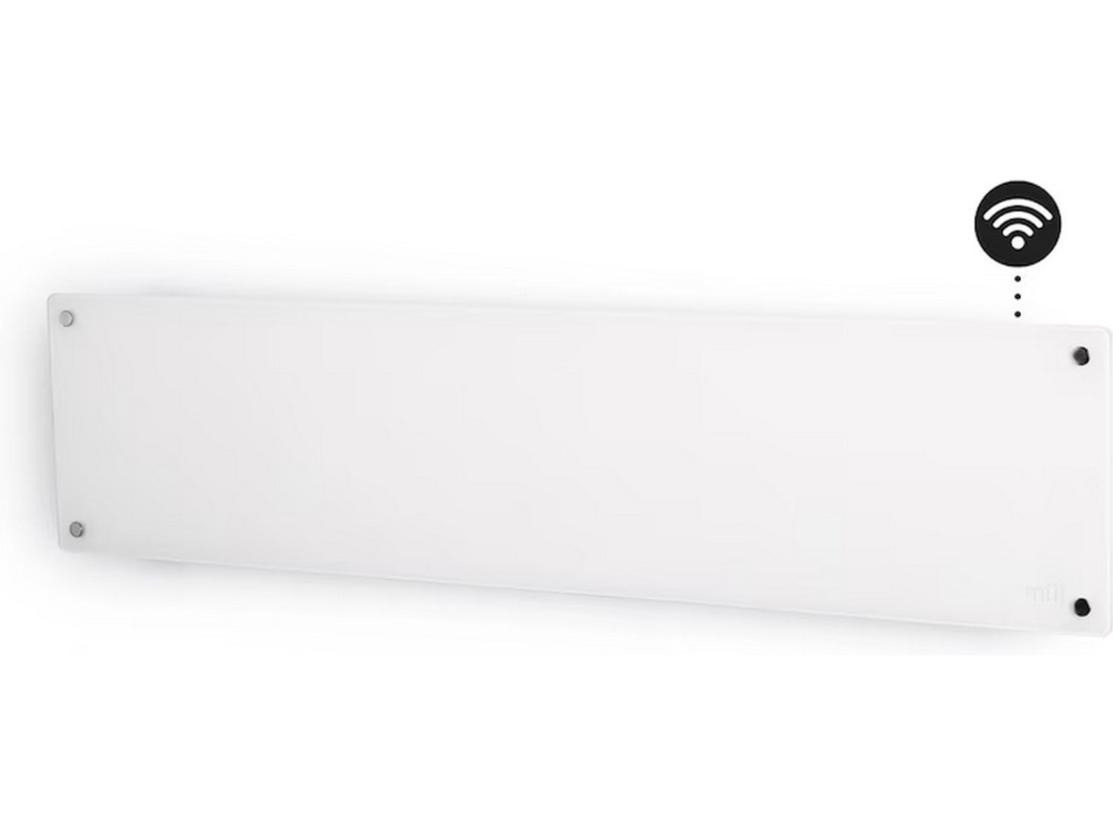 Mill Glas WiFi Gen 3 Panelelement 850W (vit) 2-pack Panelelement