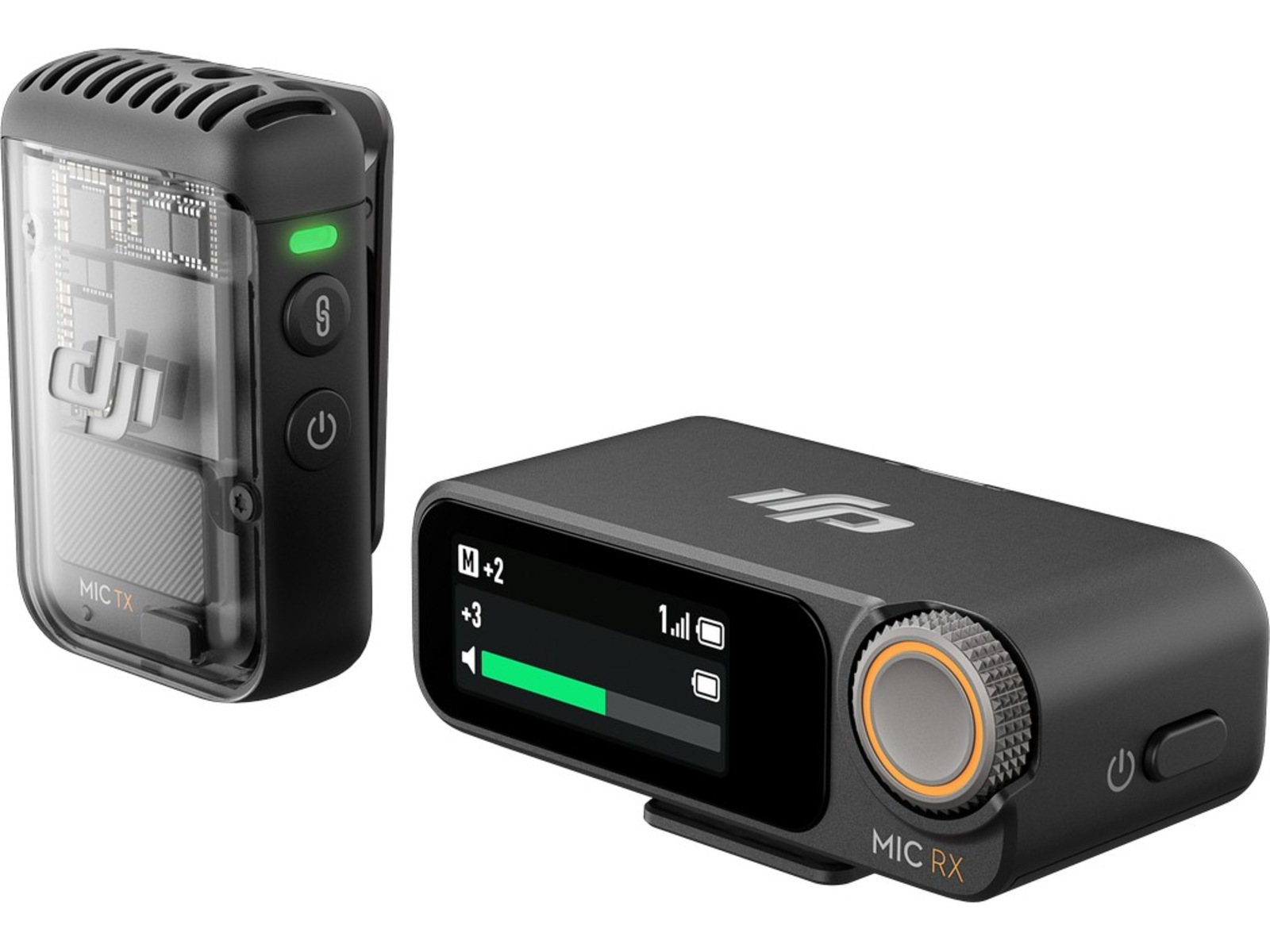 DJI Mic 2 (1 TX + 1 RX) (shadow black) Kameramikrofon