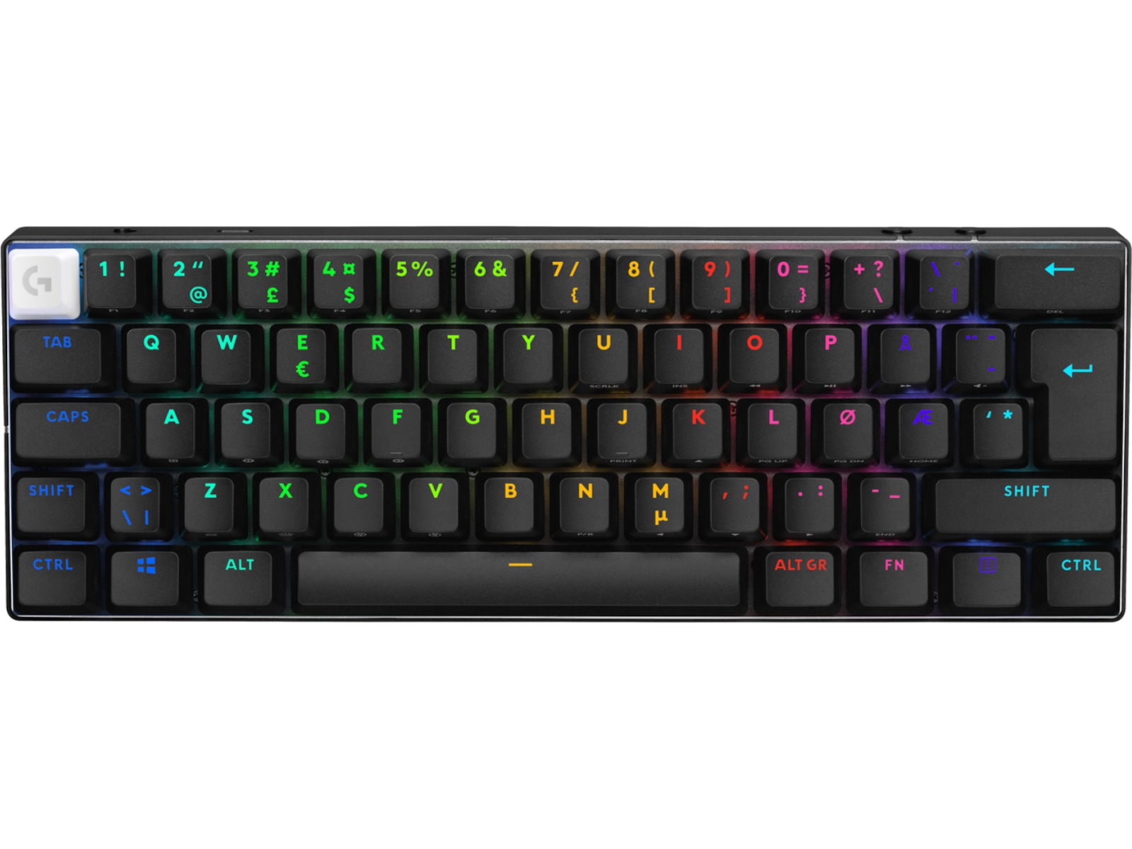 Logitech G Pro X 60 Lightspeed Tactile trådlöst gamingtangentbord (svart) Gamingtangentbord