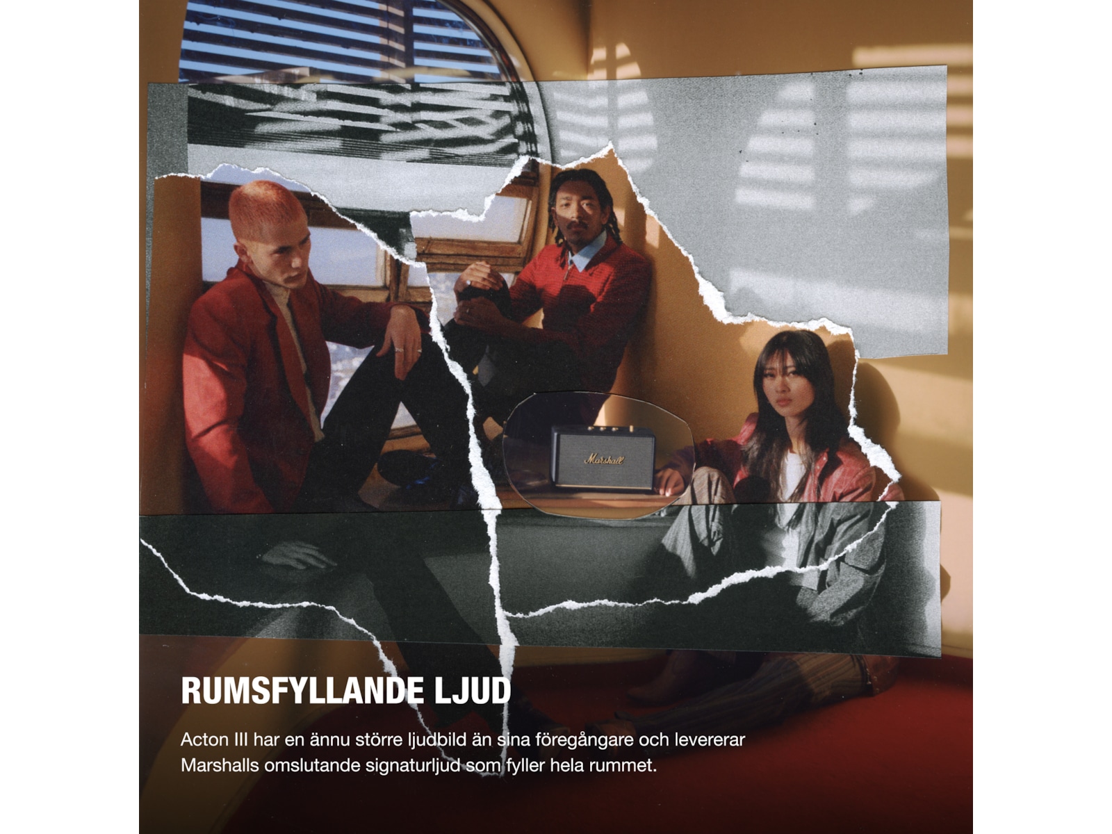 Marshall Acton III Trådlös bluetooth högtalare (Svart) Trådlös / Bluetooth högtalare