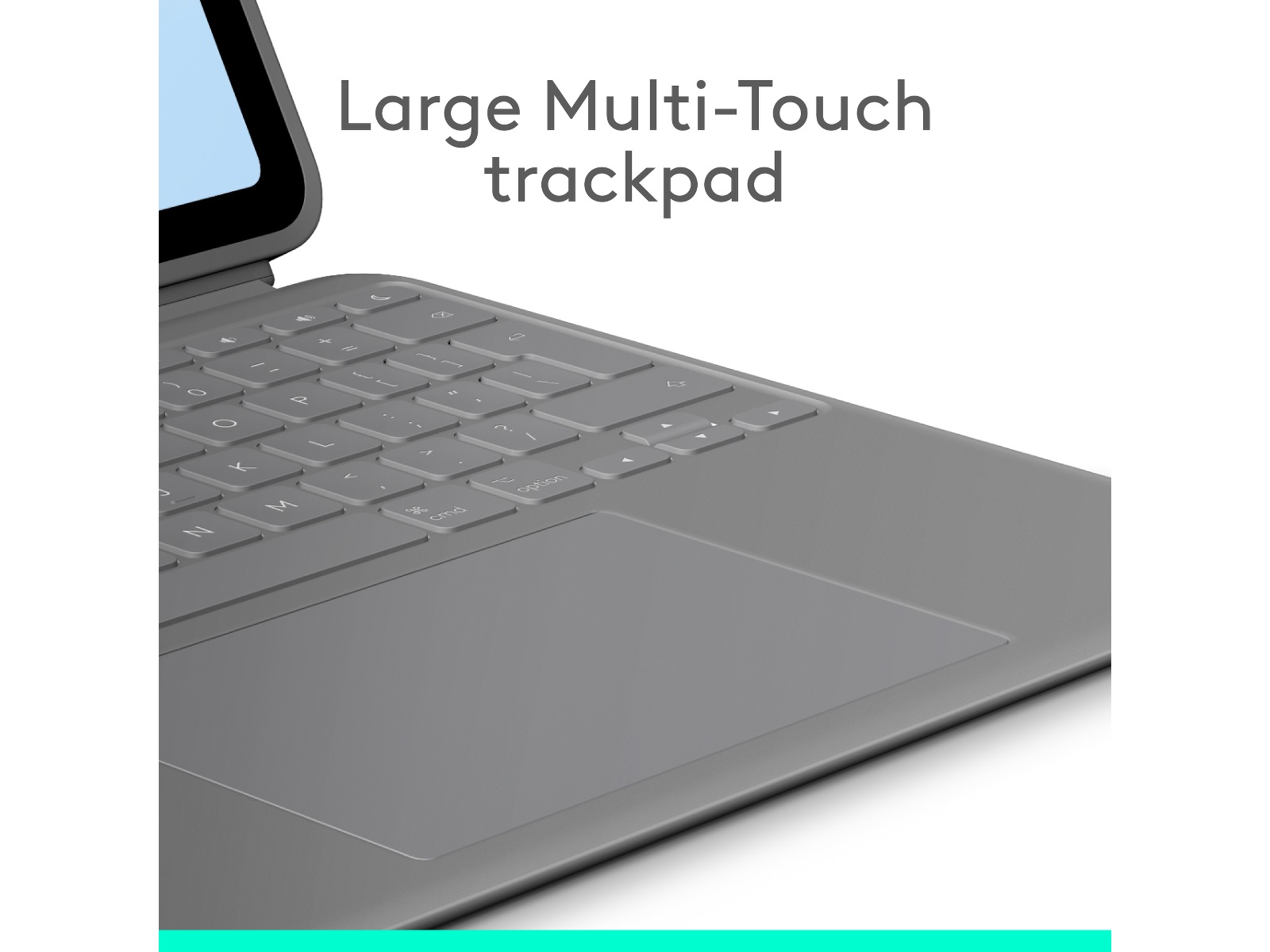 Logitech iPad Air 13" Combo Touch Tangentbordfodral (oxford grey) Tangentbord och pennor