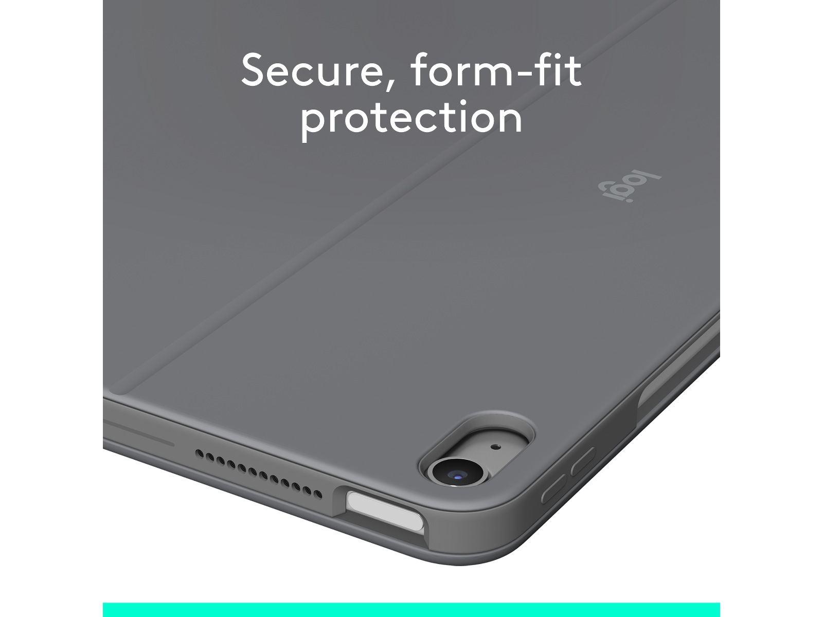 Logitech iPad Air 13" Combo Touch Tangentbordfodral (oxford grey) Tangentbord och pennor