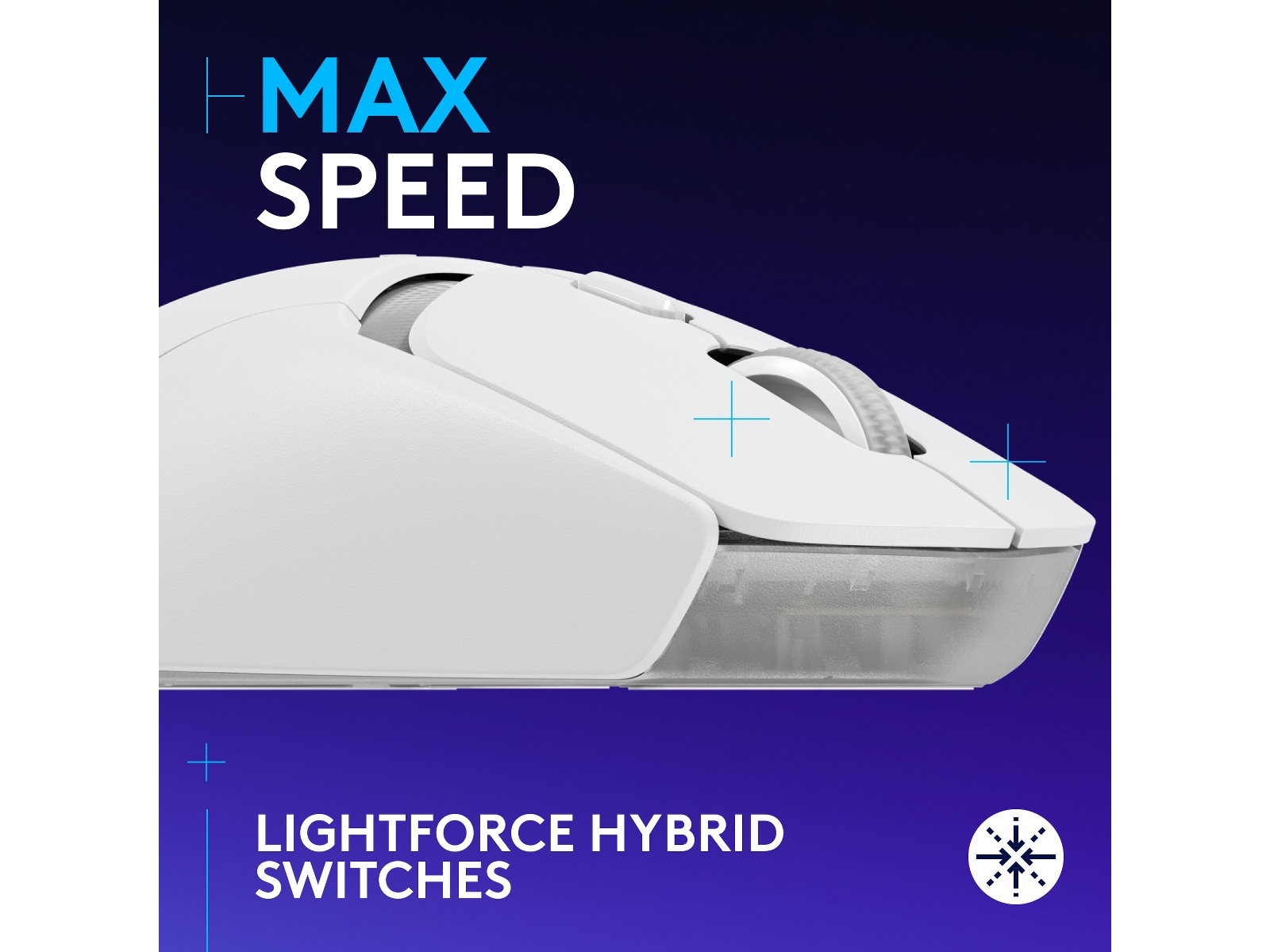 Logitech G G309 Lightspeed Gamingmus (vit) Gamingmus