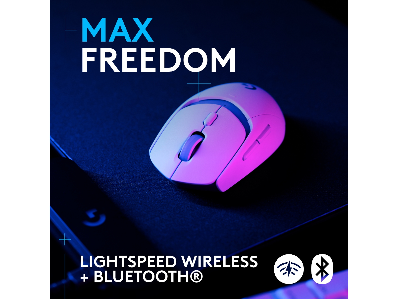 Logitech G G309 Lightspeed Gamingmus (vit) Gamingmus