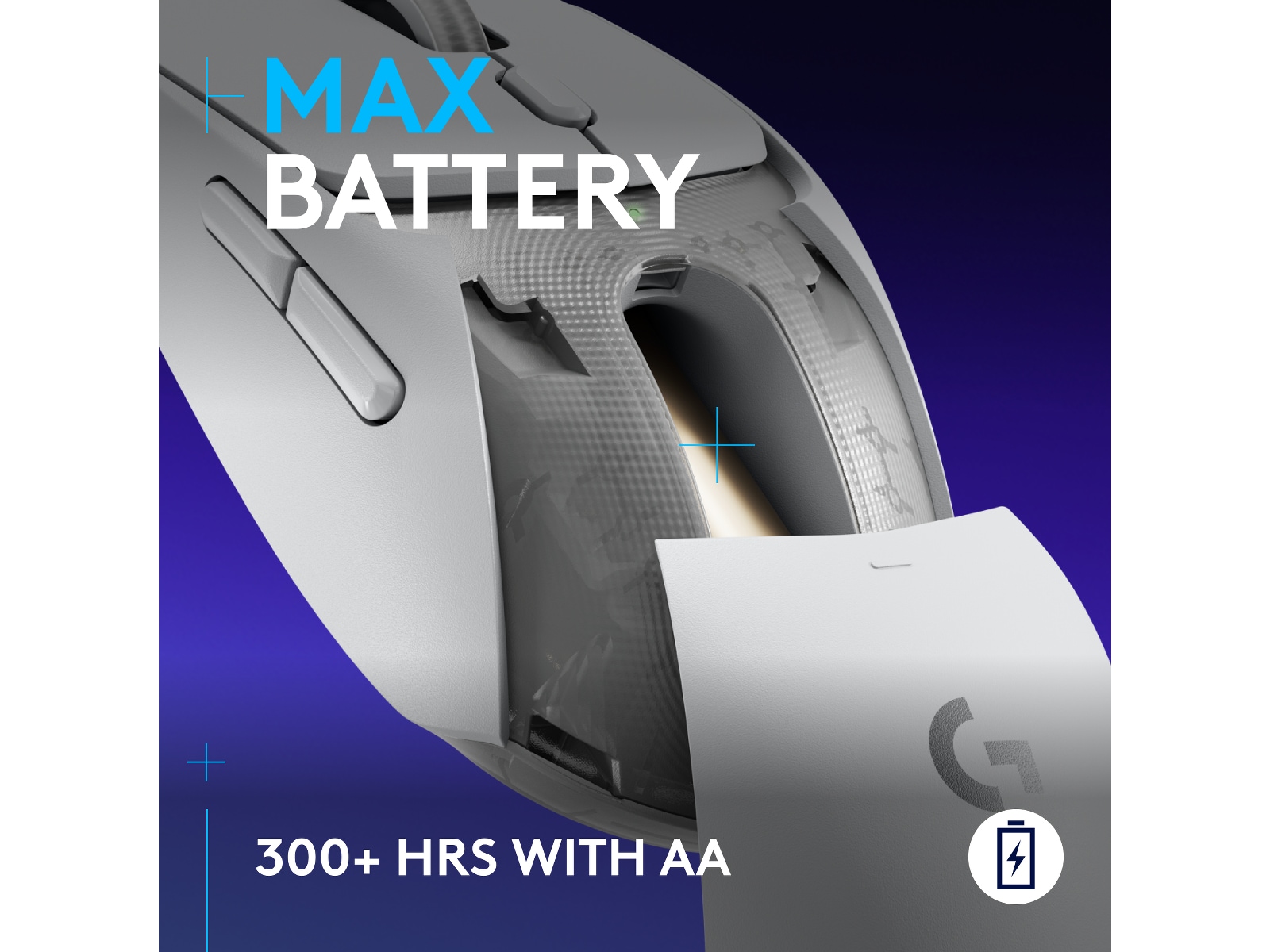 Logitech G G309 Lightspeed Gamingmus (vit) Gamingmus